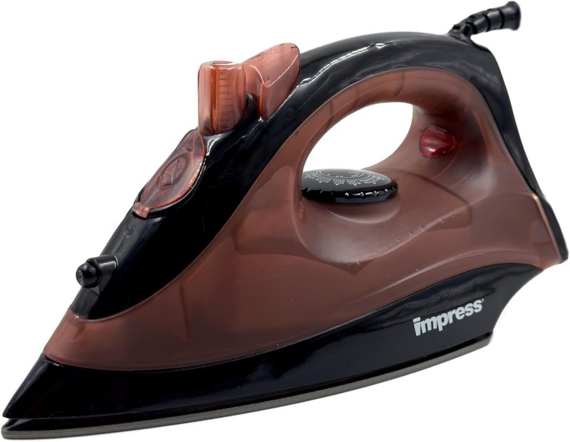 Impress Basic Clothing Iron | Non-Stick | Compact | Spray | Adjustable Steam | Fabric Selector | Swivel Cord | Lightweight | 1200-Watt (Marsala) - Image 1